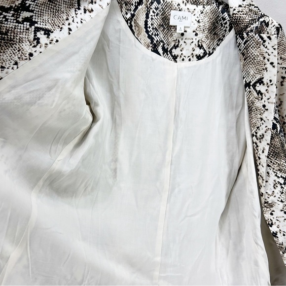 Cami NYC Owen Jacket Blazer Snake Print Silk Size Small S - Picture 7 of 8